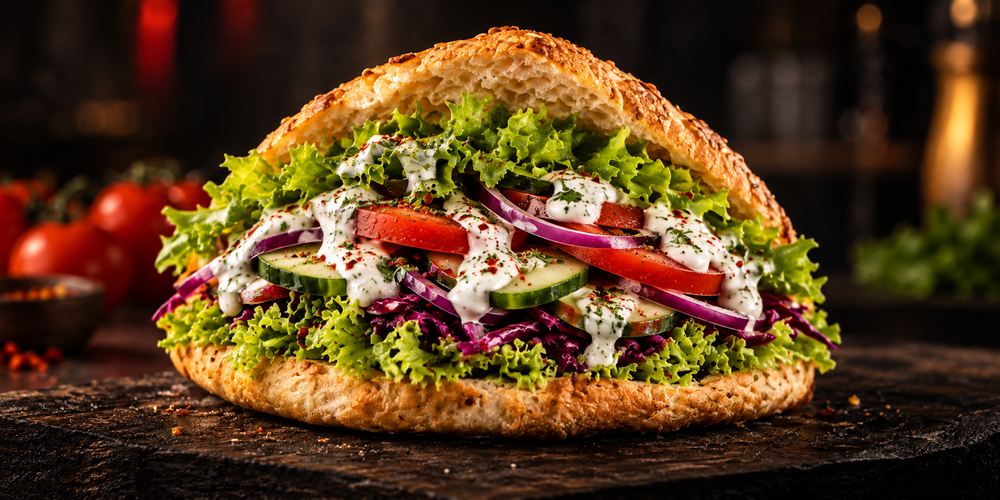 Salat-Tasche bei Döner Point