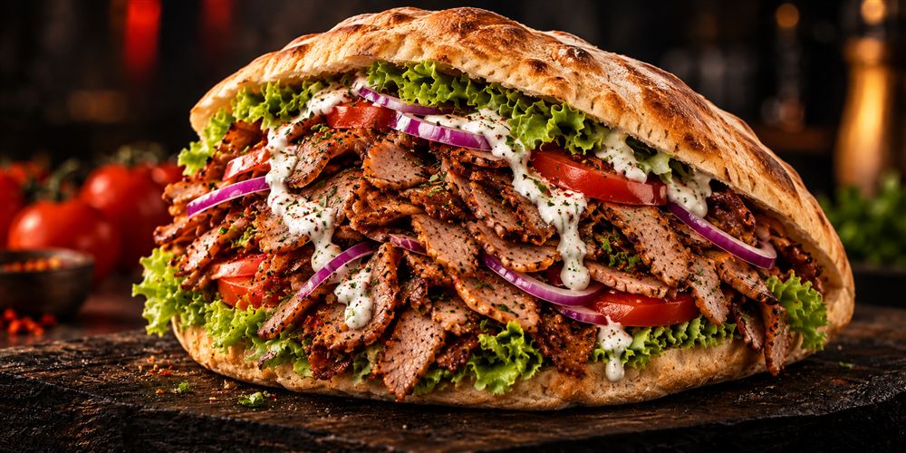 Jumbo-Döner-Tasche bei Döner Point