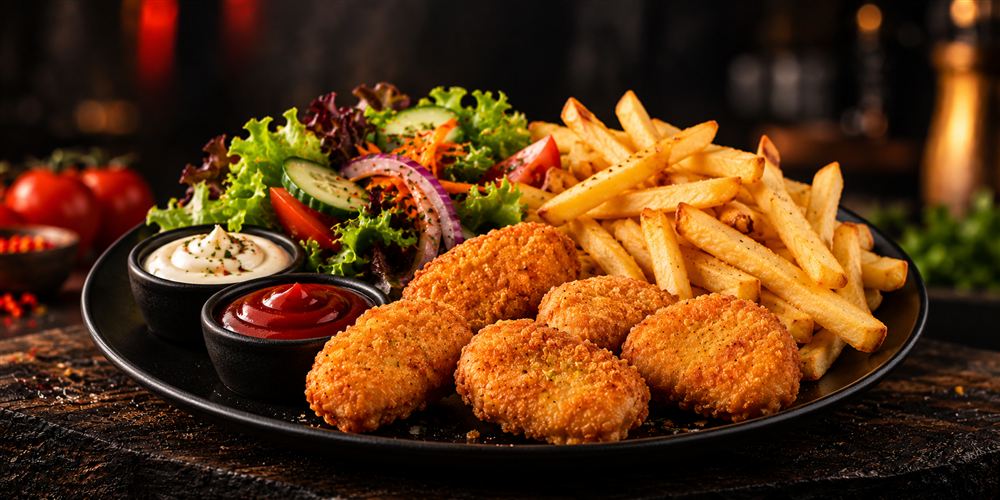 Chicken-Nuggets-Teller bei Döner Point