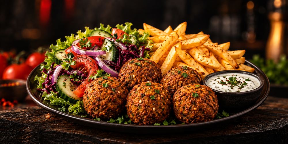Falafel-Teller bei Döner Point